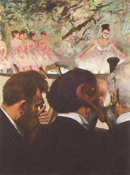 Edgar Degas Musicians in the Orchestra France oil painting art